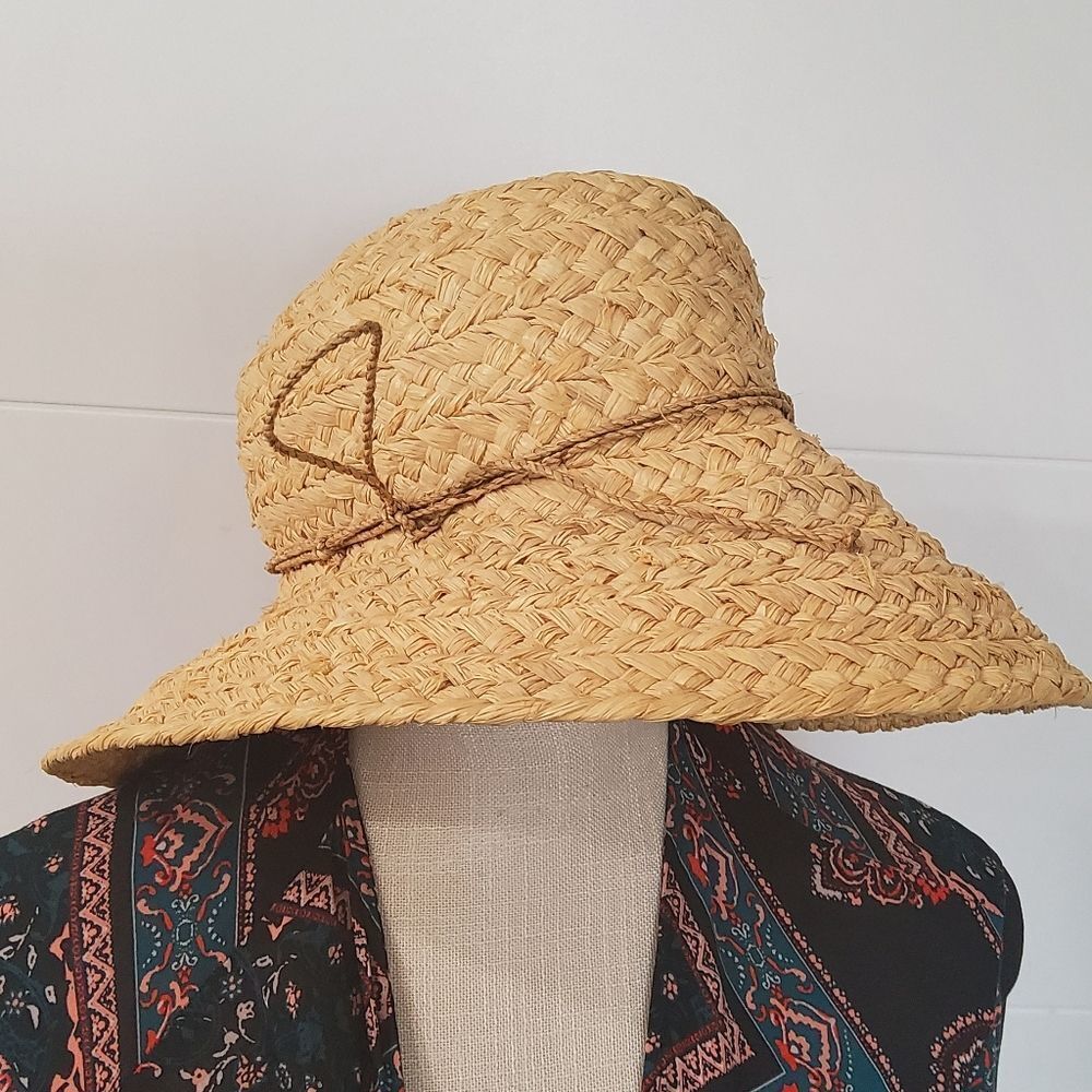 Helen Kaminski Ruffia Curved Rim Hat